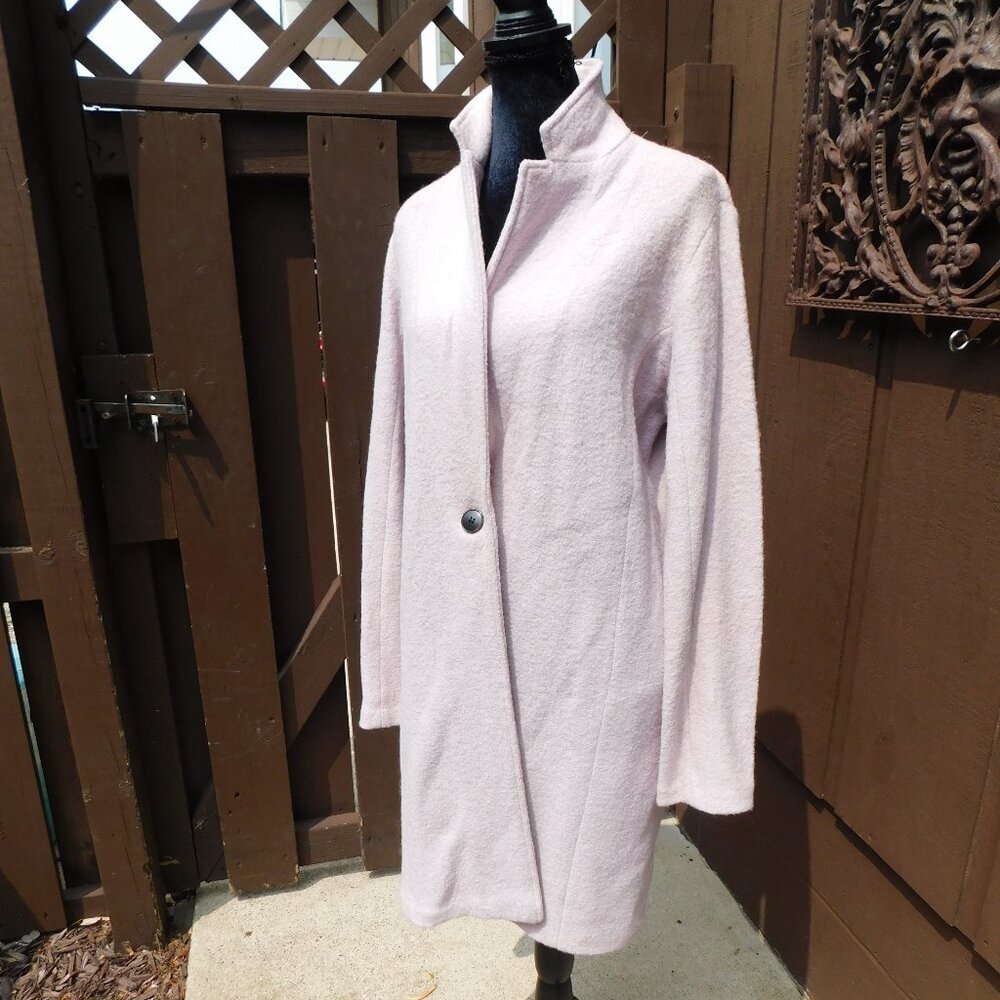 RACHEL ZOE M Lilac Purple Tunic Sweater House Coat Cozy EUC